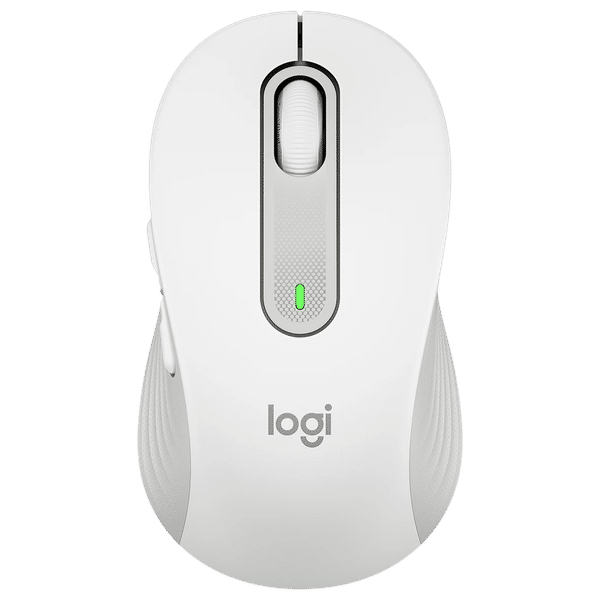 logitech Signature M650 Wireless Optical Performance Mouse with Customizable Buttons (4000 DPI Adjustable, Multi Device Connectivity, Off White)_1