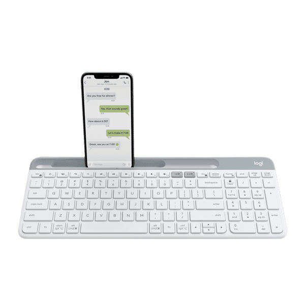 logitech K580 Bluetooth & 2.4GHz Wireless Keyboard with Multi Device Connectivity (Ultra-Slim Profile, White)_1