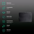 TUCANO Colore Neoprene Laptop Sleeve for 13 & 14 Inch Laptop (Anti-Slip System, Black)_3
