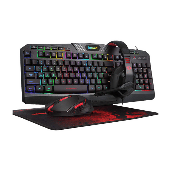REDRAGON S101-BA 4-IN-1 Wired Gaming Keyboard & Mouse Combo (3200 DPI Adjustable, Spill Resistant, Black)_1