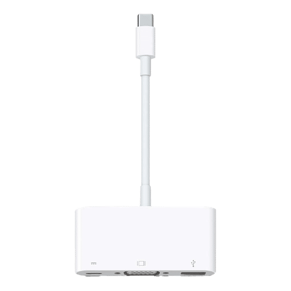 Apple USB 3.0 Type C to USB 3.0 Type C, USB 2.0 Type A, VGA Port Multi-Port Adapter (Sync & Charge, White)_1