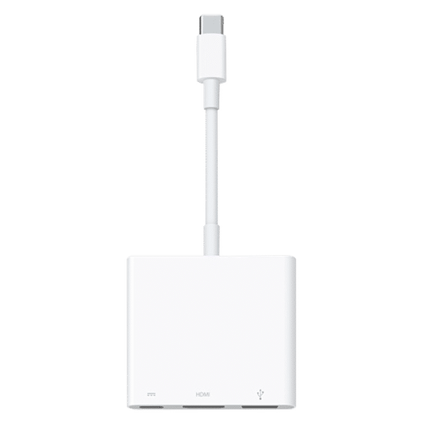 Apple USB 3.0 Type C to HDMI Type D, USB Type C, USB 2.0 Type A Multi-Port Adapter (Multiple Functionality, White)_1