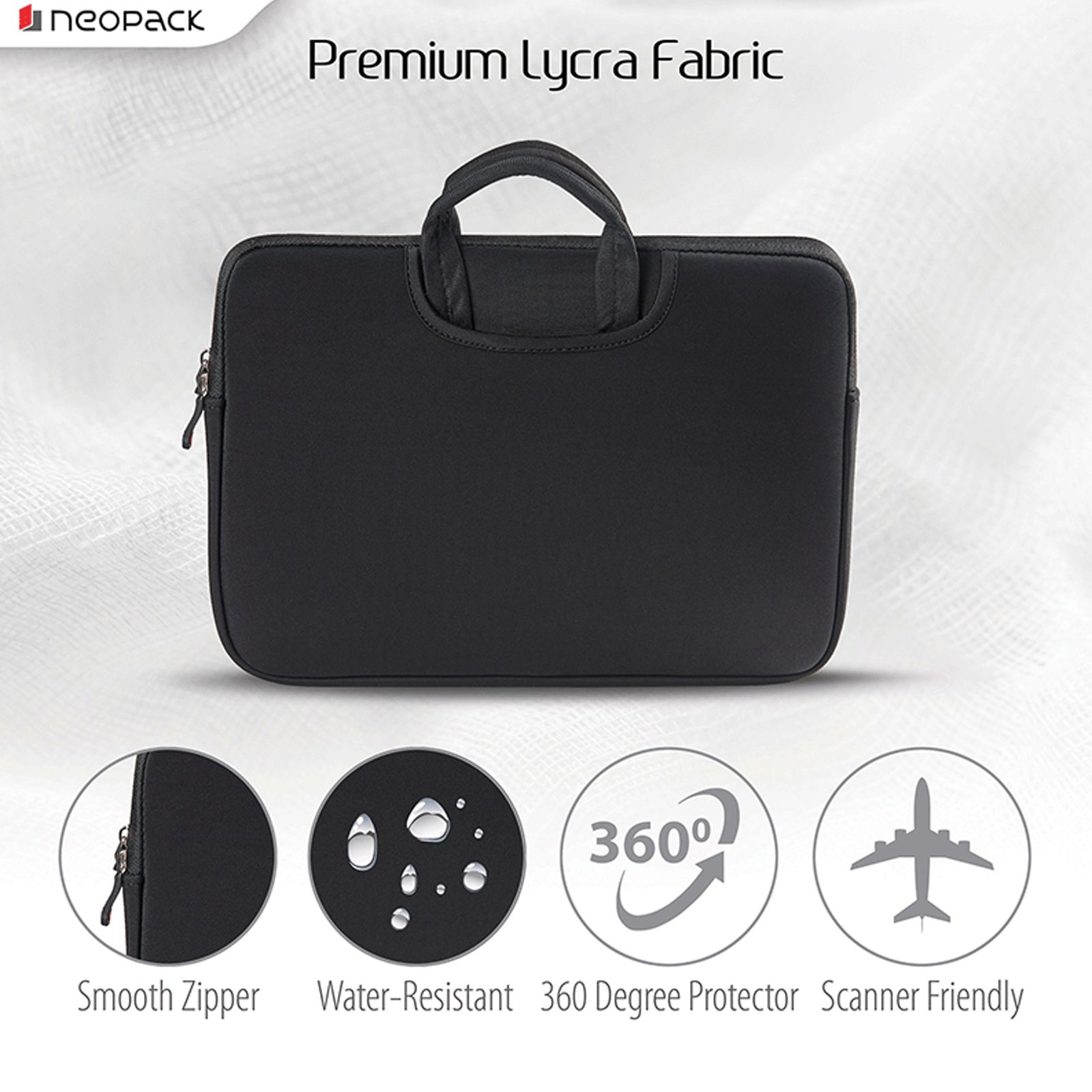 Buy Neopack Lycra Fabric, Neoprene Laptop Sleeve for 13.3 & 14.2 Inch ...
