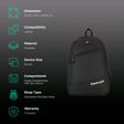 fastrack Polyester Laptop Backpack for 16 Inch Laptop (25 L, Lightweight & Comfortable, Black)_2