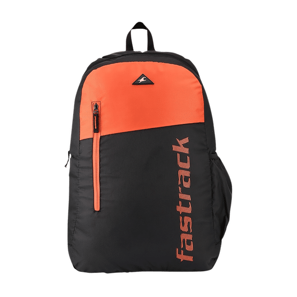 fastrack Polyester Laptop Backpack for 16 Inch Laptop (25 L, Lightweight & Comfortable, Orange)_1