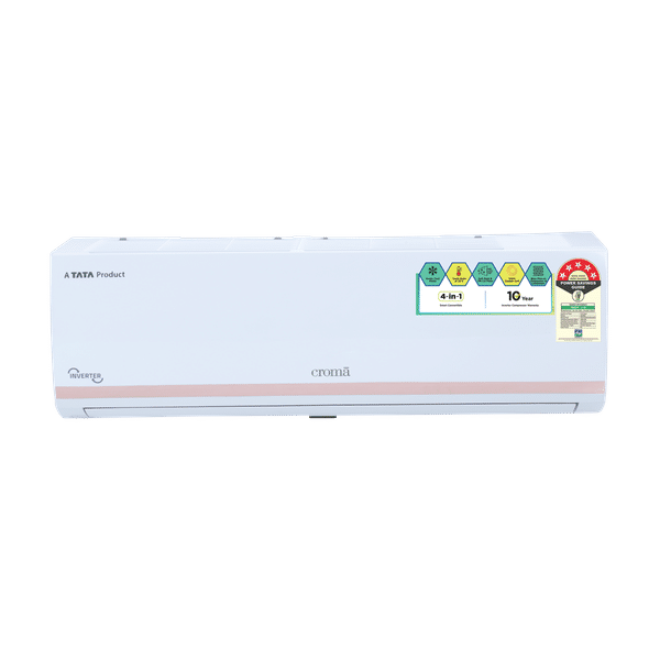Croma 4 in 1 Convertible 1 Ton 5 Star Inverter Split AC with Dust Filter (Copper Condenser, CRLA012INF283254)_1