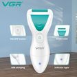 VGR V-812 Rechargeable Cordless Callus Remover for Feet with 2 Replaceable Heads (Waterproof Body, White)_3