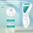 VGR V-812 Rechargeable Cordless Callus Remover for Feet with 2 Replaceable Heads (Waterproof Body, White)_4