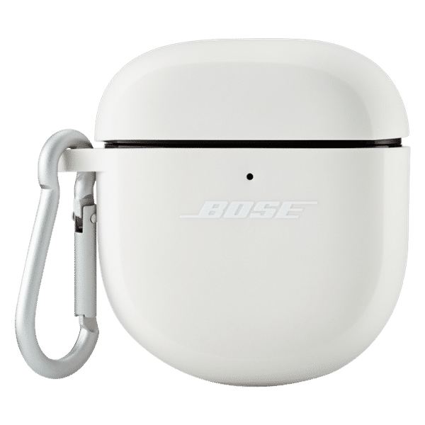 BOSE Quiet Comfort Silicon Rubber Case Cover for Earbuds II (Metal Carabiner, QCII COVER SOAPSTN, Soapstone)_1