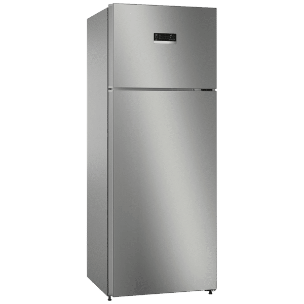 BOSCH Series 4 334 Litres 3 Star Frost Free Double Door Convertible Refrigerator with Temperature Display (CTC35S032I, Sparkly Steel)_1