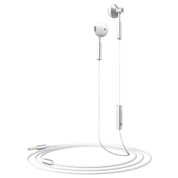 PORTRONICS Ear 1 POR-1370 Wired Earphone with Mic (In Ear, White)_1