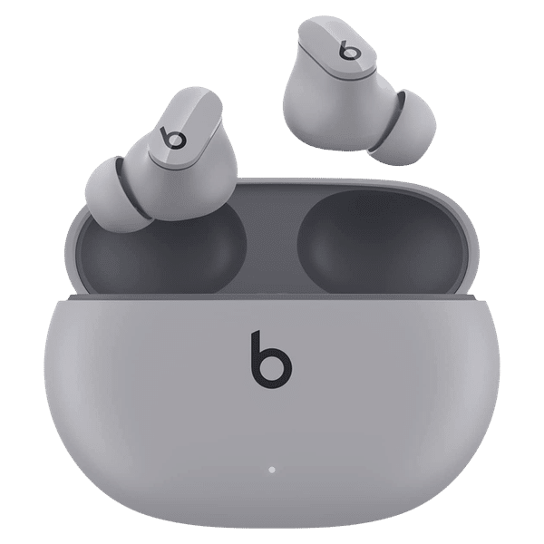 beats Studio Buds MMT93ZM/A TWS Earbuds with Active Noise Cancellation (Water Resistant, Spatial Audio, Moon Gray)_1
