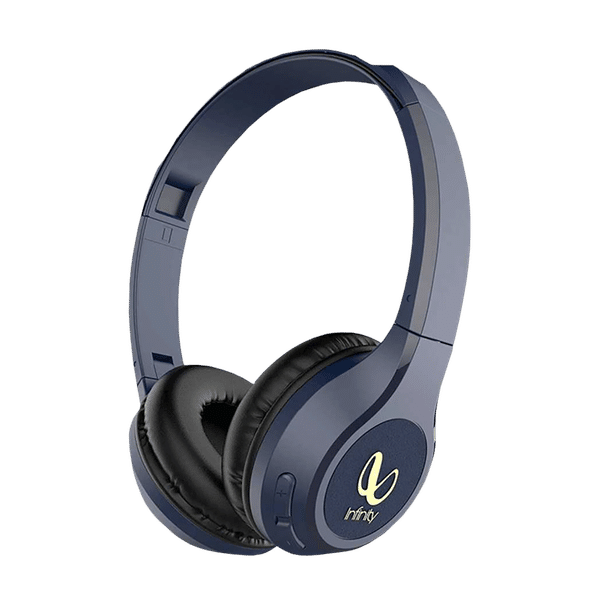 Infinity Tranz Bluetooth Headphone with Mic (Fast Charging, On Ear, Blue)_1
