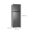 Panasonic Prime 338 Litres 3 Star Frost Free Double Door Convertible Refrigerator with AG Clean Technology (NR-TG357CVHN, Electric Grey)_3