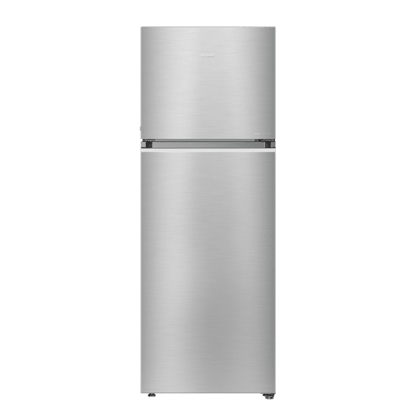 Haier 328 Litres 3 Star Frost Free Double Door Convertible Refrigerator with Triple Inverter Technology (HRF-3783BIS-P, Inox Steel)_1