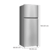 Haier 328 Litres 3 Star Frost Free Double Door Convertible Refrigerator with Triple Inverter Technology (HRF-3783BIS-P, Inox Steel)_3