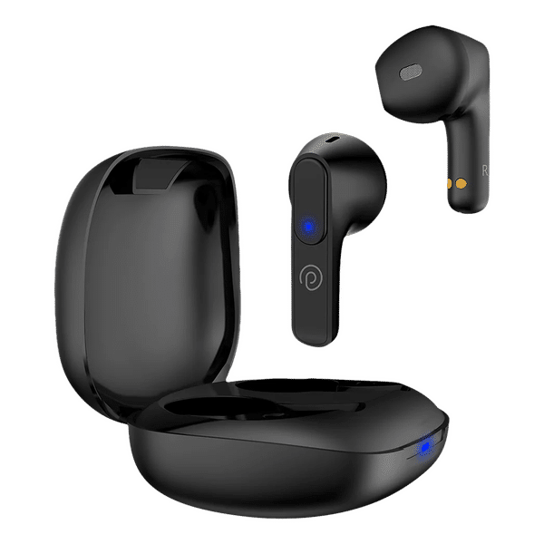 pTron Basspods P251 TWS Earbuds with Passive Noise Cancellation (IPX4 Water Resistant, Immersive Stereo Sound, Black)_1