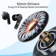 pTron Basspods P251 TWS Earbuds with Passive Noise Cancellation (IPX4 Water Resistant, Immersive Stereo Sound, Black)_4