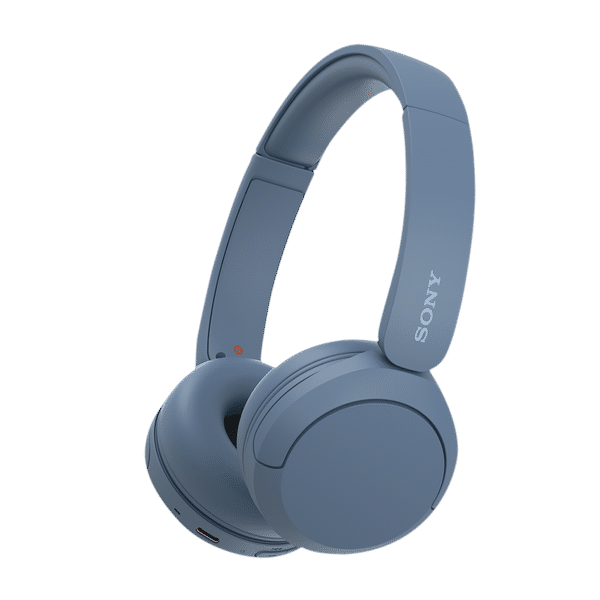 SONY WH-CH520 Bluetooth Headphone with Mic (30mm Driver, On Ear, Blue)_1