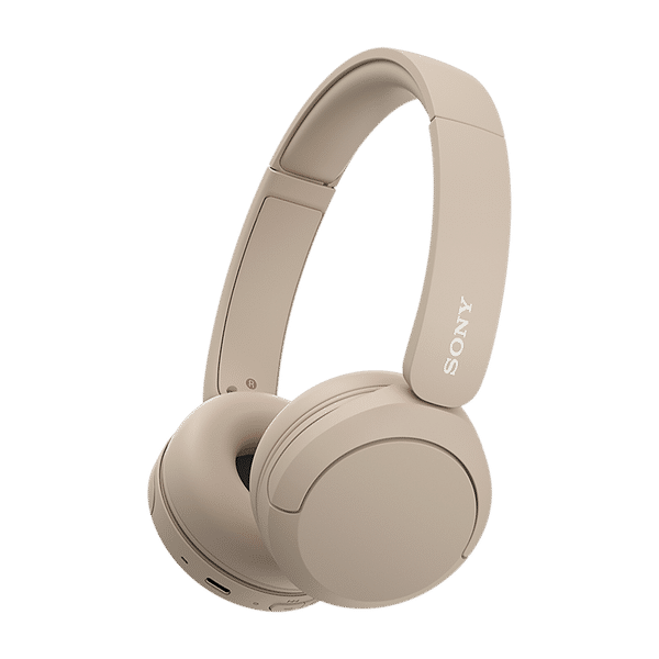 SONY WH-CH520 Bluetooth Headphone with Mic (30mm Driver, On Ear, Taupe)_1