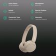 SONY WH-CH520 Bluetooth Headphone with Mic (30mm Driver, On Ear, Taupe)_2