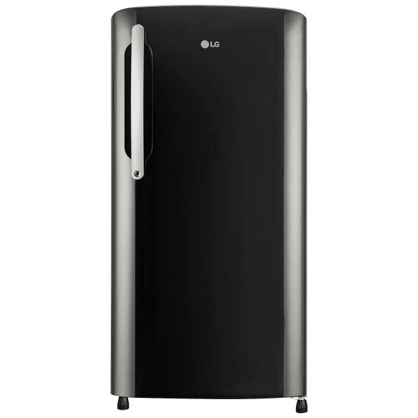 LG 201 Litres 4 Star Direct Cool Single Door Refrigerator with Smart Inverter Compressor (GL-B211HESY.AESZEB, Ebony Sheen)_1