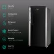 LG 201 Litres 4 Star Direct Cool Single Door Refrigerator with Smart Inverter Compressor (GL-B211HESY.AESZEB, Ebony Sheen)_2