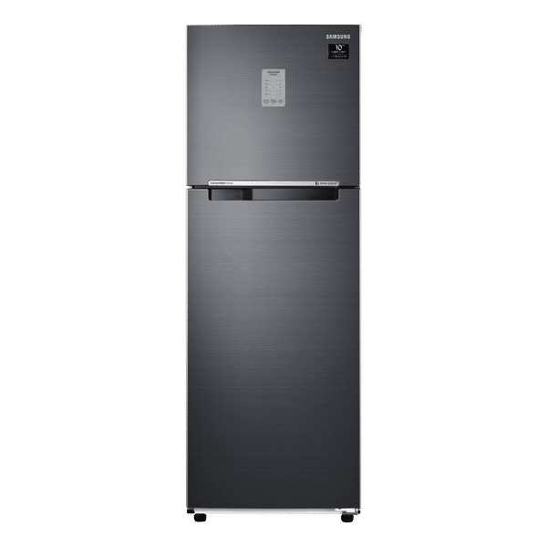 SAMSUNG 256 Litres 2 Star Frost Free Double Door Convertible Refrigerator with Smart Connect Inverter (RT30C3742BX/HL, Luxe Black)_1