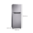 SAMSUNG 236 Litres 2 Star Frost Free Double Door Refrigerator with Deodorizer (RT28C3042S8/HL, Elegant Inox)_3