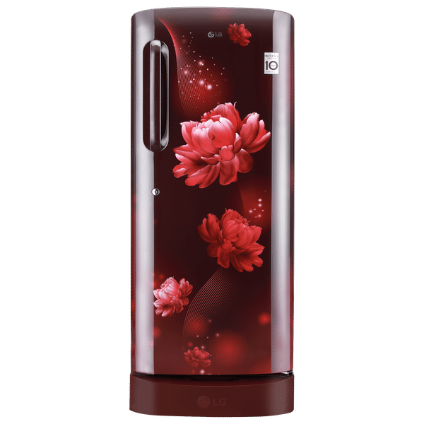 LG 224 Litres 5 Star Direct Cool Single Door Refrigerator with Smart Inverter Compressor (GL-D241ASCU.DSCZEB, Scarlet Charm)_1