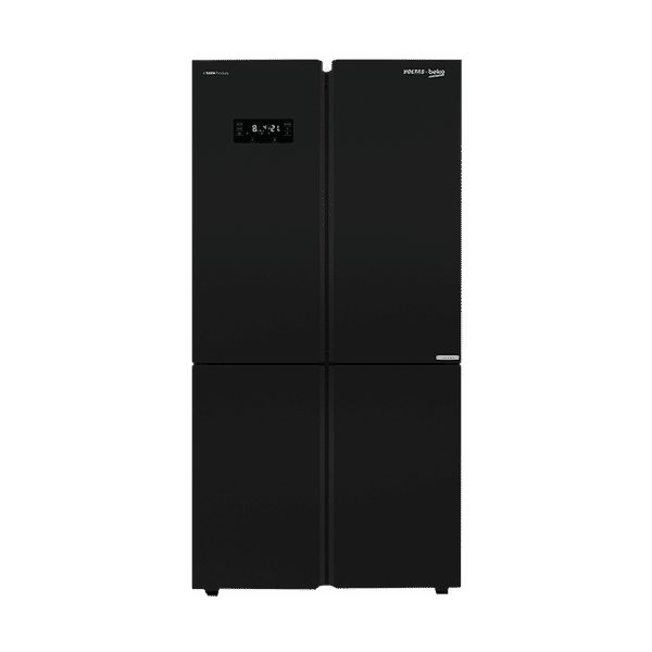 VOLTAS beko 626 Litres Frost Free Side by Side Refrigerator with Neo Frost Dual Cooling (RSB64GF, Glass Black)_1
