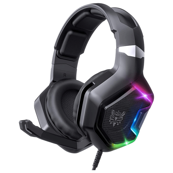 ONIKUMA K10 Pro Wired Gaming Headset with Noise Cancellation (RGB Light, Over Ear, Black)_1