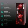 LG 260 Litres 2 Star Frost Free Double Door Convertible Refrigerator with Multi Air Flow System (GL-S292RSCY, Scarlet Charm)_2