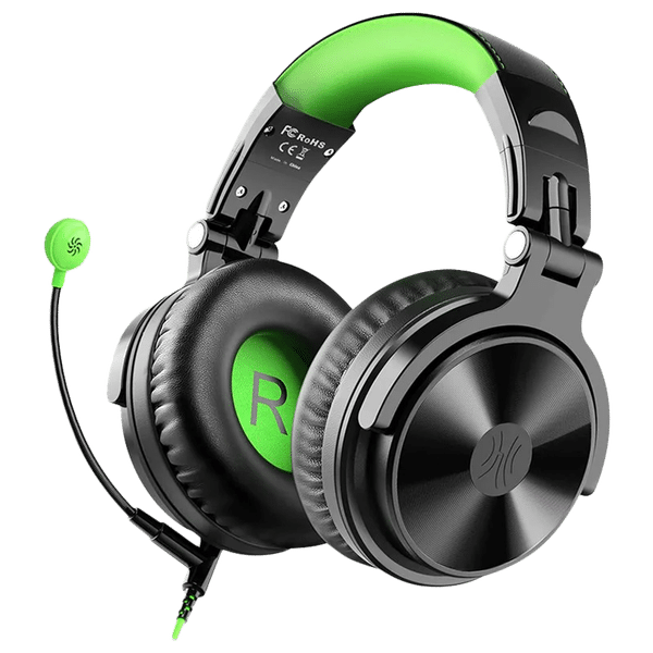 OneOdio Pro G PROGWDGM On-Ear Wired Gaming Headphone with Mic (Stereo Sound, Green)_1
