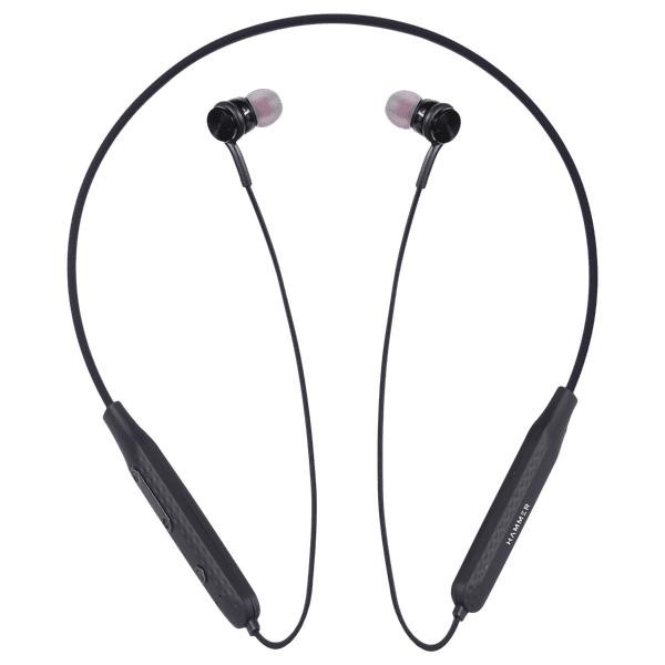 HAMMER S Neckband (IPX4 Water Resistant, Up to 30 Hours Playback, Black)_1