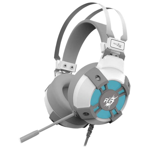 Red Gear Cosmo 7.1 Wired Gaming Headset with Passive Noise Cancellation (RGD LED, Over Ear, White)_1
