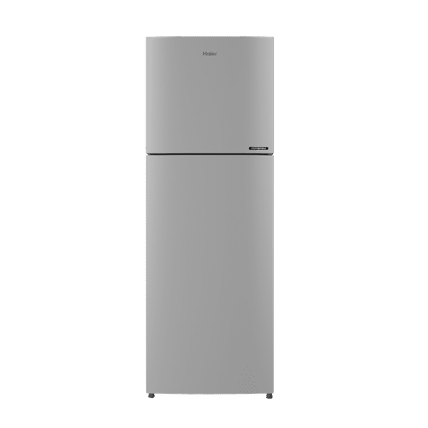 Haier 240 Litres 2 Star Frost Free Double Door Convertible Refrigerator with Turbo Icing (HRF-2902BMS-P, Moon Silver)_1