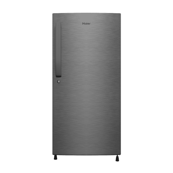 Haier 190 Litres 3 Star Direct Cool Single Door Refrigerator with Diamond Edge Freezing Technology (HRD-2103CBS-P, Brushline Silver)_1