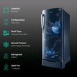 SAMSUNG 183 Litres 3 Star Direct Cool Single Door Refrigerator (RR20C1823U8/HL, Saffron Blue)_2