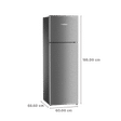 LIEBHERR 350 Litres 2 Star Frost Free Double Door Refrigerator with Vegetable Bin (TDgs 3510, Grey Steel)_3