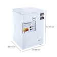 Godrej Slim Series 100 Litres Single Door Deep Freezer (Convertible Technology, DH GCHW 110 R6SHC RW, Royal White)_3