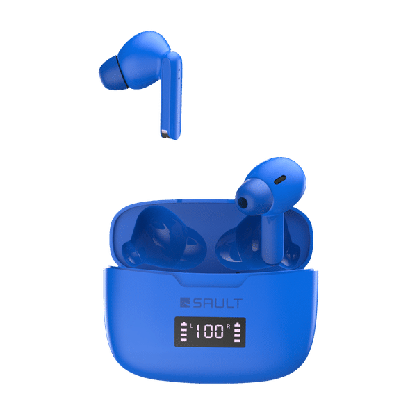 SAULT Airplugs 2x TWS Earbuds with Noise Isolation (IP57 Water Resistant, Touch Sensor, Blue)_1