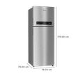 Whirlpool Intellifresh 480 431 Litres 2 Star Frost Free Double Door Convertible Refrigerator with 6th Sense Technology (Grey)_3