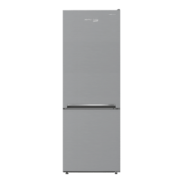 VOLTAS beko 340 Litres 2 Star Frost Free Double Door Bottom Mount Refrigerator with Neo Frost Dual Cooling (RBM363IF, Silver)_1