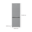 VOLTAS beko 340 Litres 2 Star Frost Free Double Door Bottom Mount Refrigerator with Neo Frost Dual Cooling (RBM363IF, Silver)_3