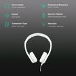 onanoff BuddyPhones Explore+ Wired Headphone with Mic (On Ear, Snow White)_2