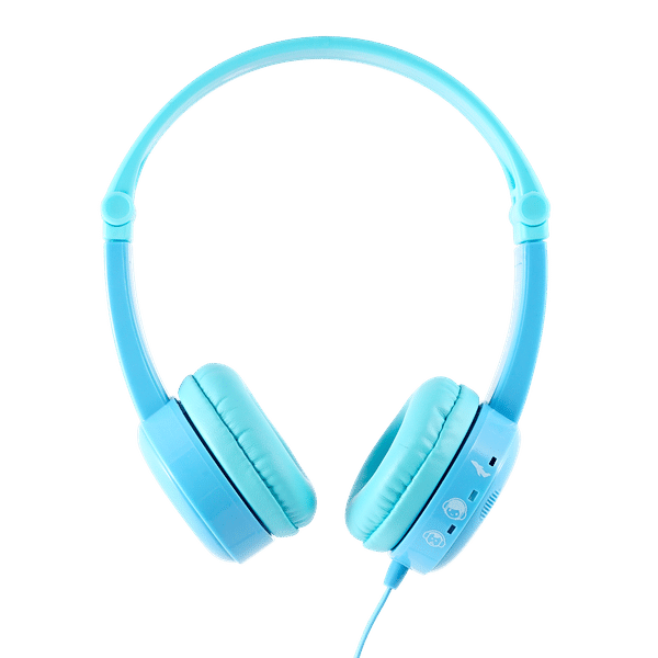 onanoff Buddyphones BP-TRAVEL-BLUE Wired Headphone with Mic (On Ear, Blue)_1