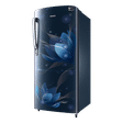 SAMSUNG Stylish Grande 183 Litres 3 Star Direct Cool Single Door Refrigerator with Antibacterial Gasket (RR20C1723U8/HL, Saffron Blue)_4