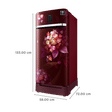 SAMSUNG 189 Litres 5 Star Direct Cool Single Door Refrigerator with Digi-Touch Cool (RR21C2F25HT/HL, Hydrangea Plum)_3