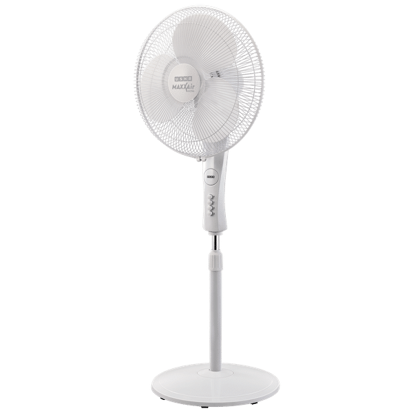 USHA Maxx Air Ultra 40cm Sweep 3 Blade Pedestal Fan (Silent Operation, 131021421, White)_1